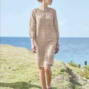 JJill beige linen dress